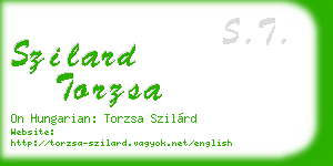 szilard torzsa business card